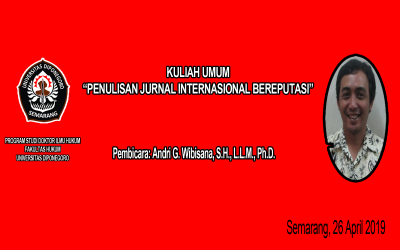 Penulisan Jurnal Internasional Bereputasi